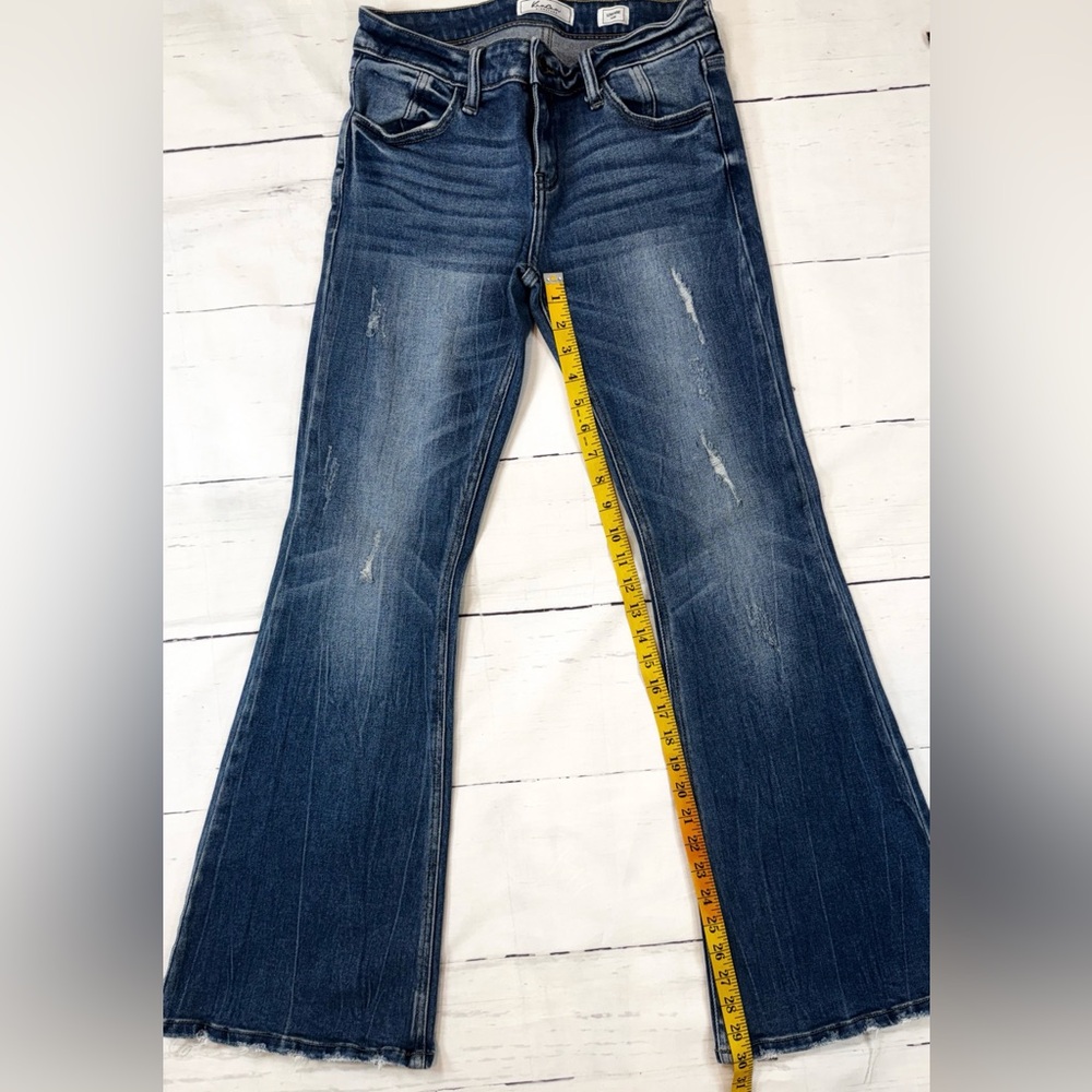 KanCan Dark Blue Flare Jeans - Picture 5 of 6